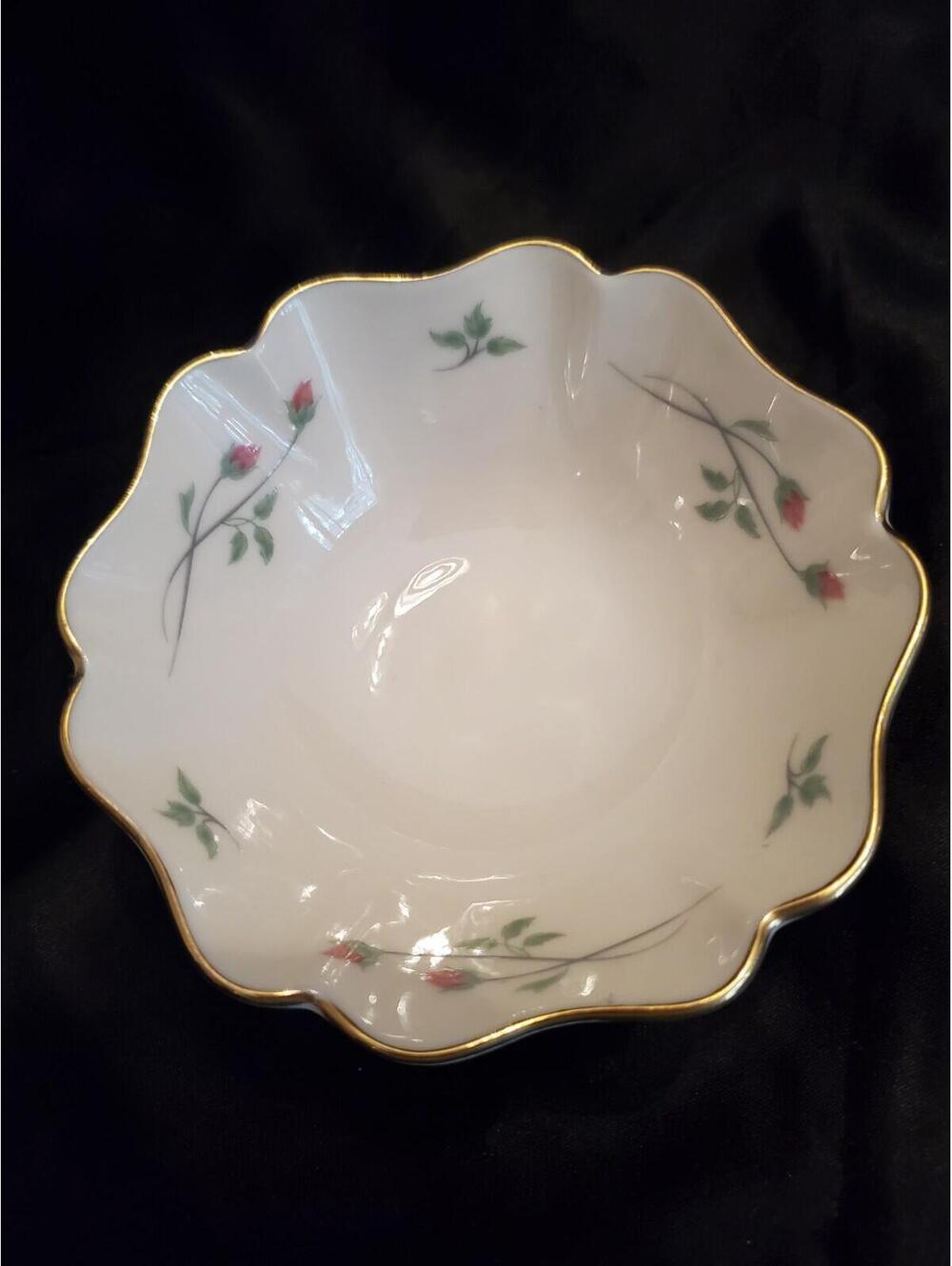 LENOX -Rose Manor Pink- Jewelry Dish. Trinkets, Candy, Nuts. VGC. Disc Pattern